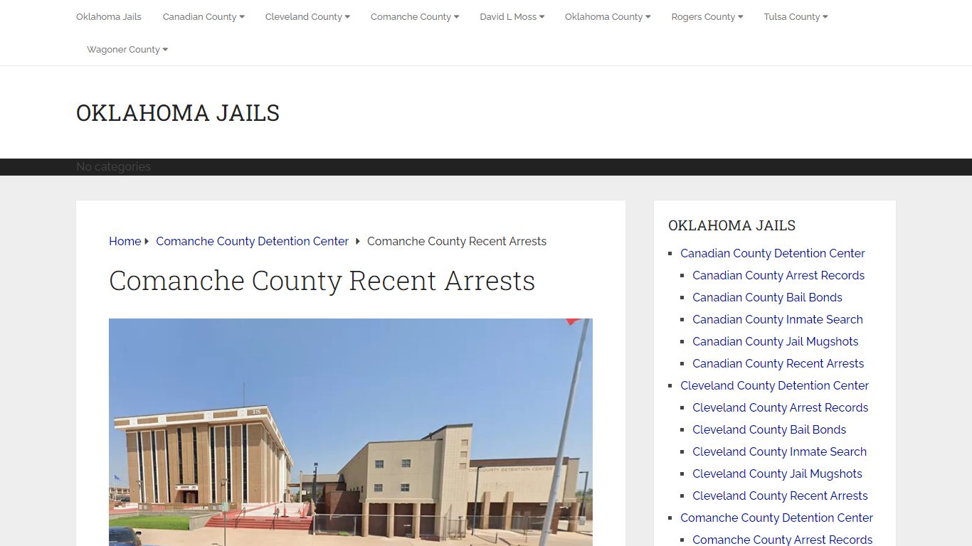 Comanche County Recent Arrests - Oklahoma Jails