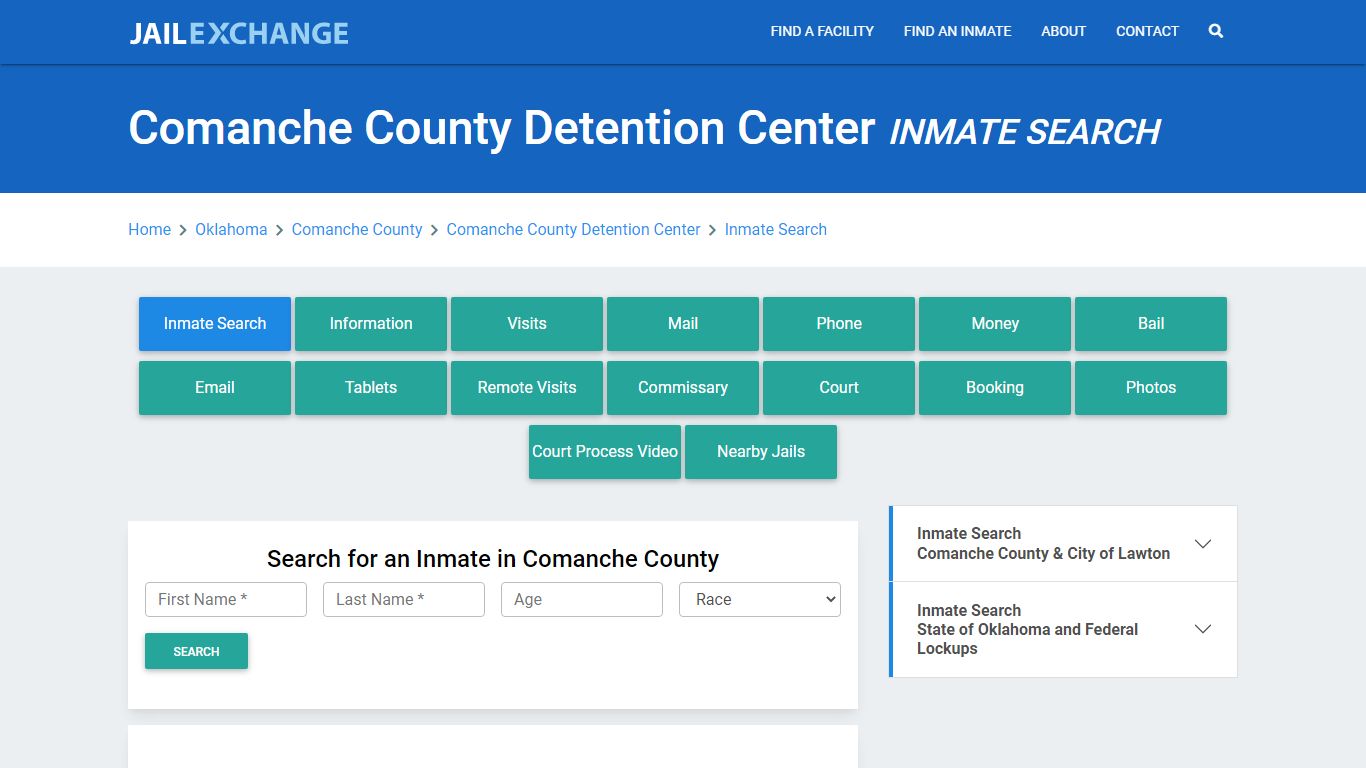 Comanche County Detention Center Inmate Search - Jail Exchange