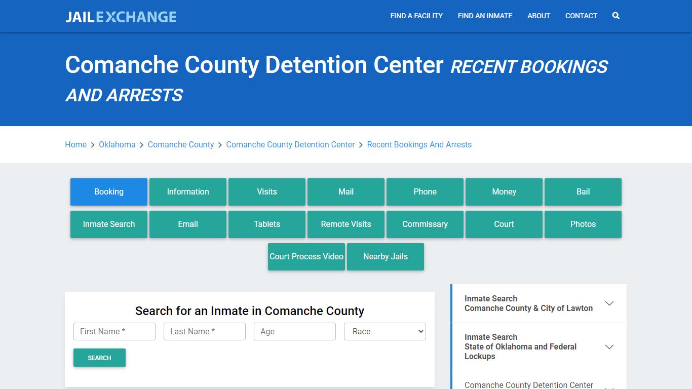 Comanche County Detention Center Recent Bookings And Arrests